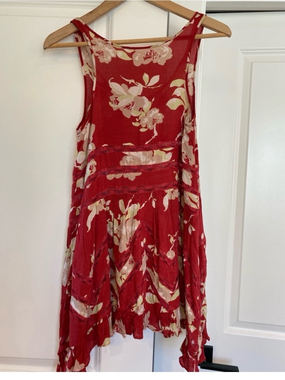 Free People Intimately voile and lace trapeze slip dress Sz M - Picture 4 of 7